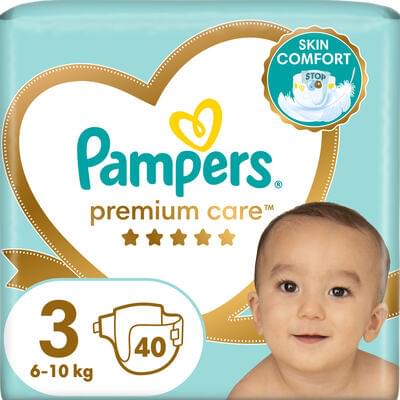 Подгузники Pampers Premium Care Midi размер 3, 6-10 кг, 40 шт.