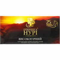 Чай чорний Принцеса Нурі індійський байховий високогірний дрібний у фільтр-пакетах по 2 г 25 шт.