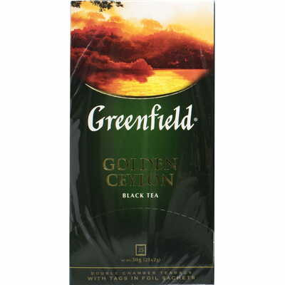 Чай черный Greenfield Golden Ceylon в фильтр-пакетах по 2 г 25 шт.