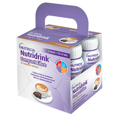 Энтеральное питание Nutridrink Compact со вкусом мокко по 125 мл 4 шт.