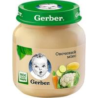 Пюре овощное Gerber Овощной микс с 6-ти месяцев 130 г