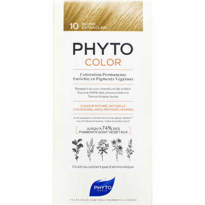 Крем-фарба для волосся Phyto Phytocolor тон 10 екрстрасвітлий блондин