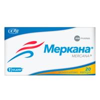 Купить Меркана капсулы №20 (флакон) Меркана капсулы №20 (флакон)
