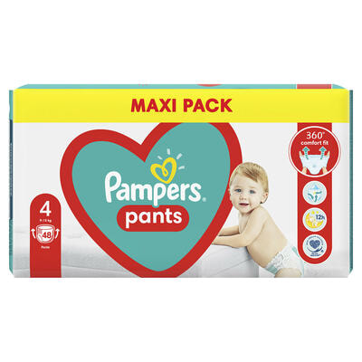 Підгузки-трусики Pampers Pants Maxi розмір 4, 9-15 кг, 48 шт.