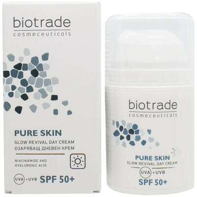 Крем для обличчя Biotrade Pure Skin ревіталізуючий проти перших ознак старіння SPF 50+ денний 50 мл