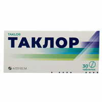 Таклор таблетки по 25 мг №30 (3 блістери х 10 таблеток)