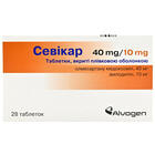 Севикар таблетки 40 мг / 10 мг №28 (2 блистера х 14 таблеток)