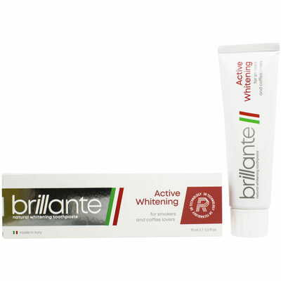 Зубная паста Brillante Active Whitening для курильщиков и ценителей кофе 75 мл