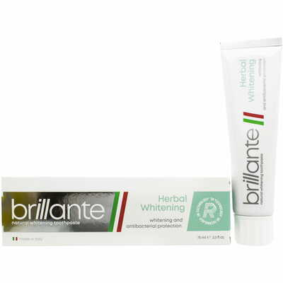 Зубная паста Brillante Herbal Whitening отбеливающая антибактериальная 75 мл