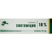 Синтоміцин Лубнифарм лінімент 10% по 25 г (туба)