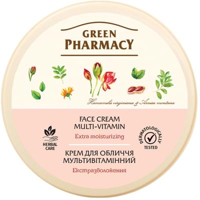 Крем для лица Зеленая Аптека Мультивитамин Экстраувлажнение 200 мл