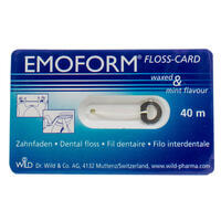 Зубна флос-карта Emoform Floss Card з дзеркалом 40 м