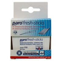 Зубочистки Paro fresh-sticks медицинские с ментолом 96 шт.