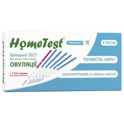 Тест-смужка для визначення овуляції Home Test Експрес 5+1 шт. NEW