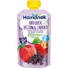 Пюре фруктове Hamanek Яблуко, персик та бузина 100 г