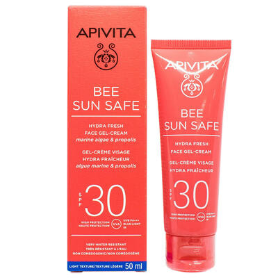 Гель-крем для лица Apivita Bee sun safe солнцезащитный SPF 30 50 мл