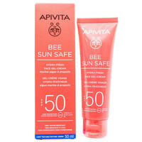 Гель-крем для обличчя Apivita Bee sun safe сонцезахисний SPF 50 50 мл