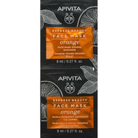 Маска для обличчя Apivita Express Beauty для сяйва шкіри з апельсином по 8 мл 2 шт.