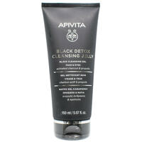 Гель обличчя Apivita Black Detox Cleansing Jelly очищуючий чорний 150 мл