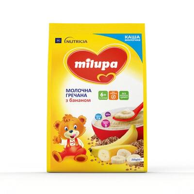 Каша молочна Milupa Гречана з бананом з 6-ти місяців 210 г