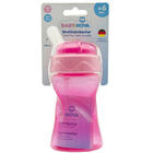 Купить Чашка Baby-Nova пластиковая с трубочкою розовая 300 мл Чашка Baby-Nova пластиковая с трубочкою розовая 300 мл