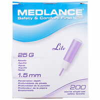 Ланцеты Medlance plus Lite размер иглы 25G глубина прокола 1,5 мм 200 шт. розовый