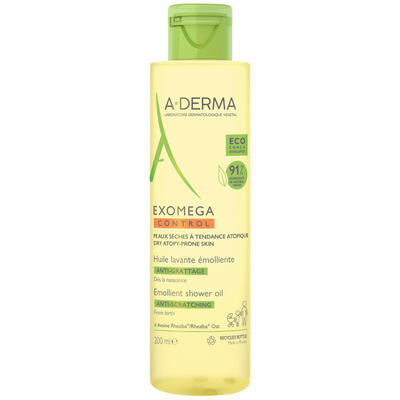 Олія для обличчя та тіла A-Derma Exomega Control очищуюча 200 мл