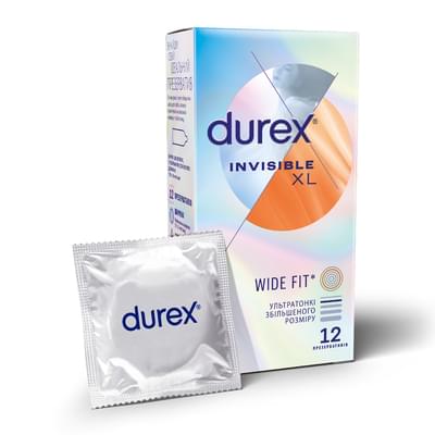 Презервативы Durex Invisible XL 12 шт.
