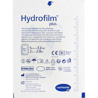 Пов`язка плівкова Hydrofilm Plus з абсорбуючою подушечкою прозора 5 см х 7,2 см 1 шт.
