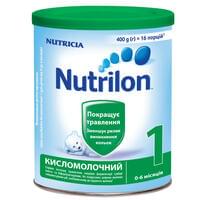 Смесь сухая молочная Nutrilon Кисломолочный 1 от 0 до 6 месяцев 400 г