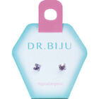 Серьги Dr.Biju Квадрат 4,0 мм виолет