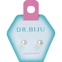 Сережки Dr.Biju Перлина 6,0 мм біла