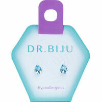 Серьги Dr.Biju Изысканная груша 6,0 мм аква