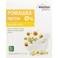 Ромашки цветки Solution Pharm по 1,2 г №20 (фильтр-пакеты)
