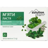 Мяты листья Solution Pharm по 1,5 г №20 (фильтр-пакеты)
