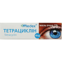 Тетрациклин мазь глаз. 1% (10мг/г) по 10 г (туба)