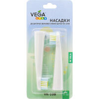 Насадки для звуковой зубной щетки Vega Kids VK-10B VK-500B детские бирюзовые 2 шт.
