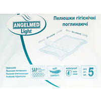 Пелюшки гігієнічні поглинаючі Angelmed light 60 см x 60 см 5 шт.