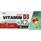 Вітамін D3+К2 зі смаком малини таблетки по 2000 МО №30 (блістер) - фото 1