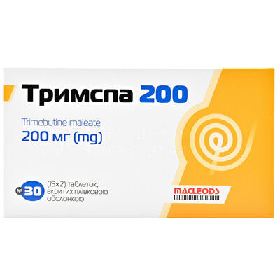 Тримспа таблетки по 200 мг №30 (2 блістери х 15 таблеток)