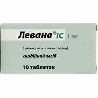 Левана IC таблетки по 1 мг №10 (блістер)