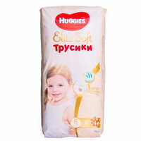 Підгузки-трусики Huggies Elite Soft розмір 5, 12-17 кг, 38 шт.