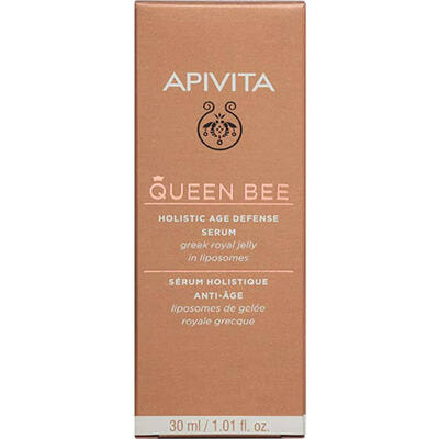 Сыворотка для лица Apivita Queen Bee для комплексной защиты от старения кожи с грецким маточным молочком в липосомах 30 мл