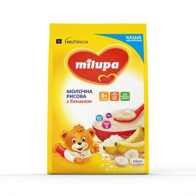 Каша молочная Milupa Рисовая с бананом с 5-ти месяцев 210 г