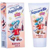 Зубна паста дитяча Aquarelle Kids Кола 50 мл