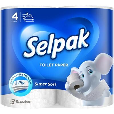Папір туалетний Selpak білий 4 шт.