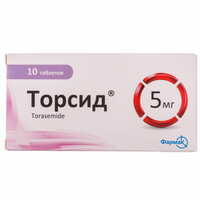 Торсид таблетки по 5 мг №10 (блістер)