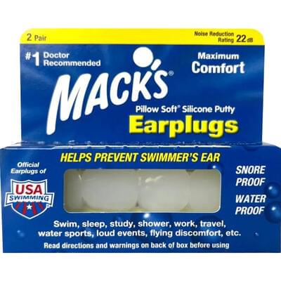 Беруші Mack's Pillow Soft силіконові білі 2 пари