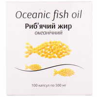 Риб`ячий жир океанічний капсули по 500 мг №100 (10 блістерів х 10 капсул)