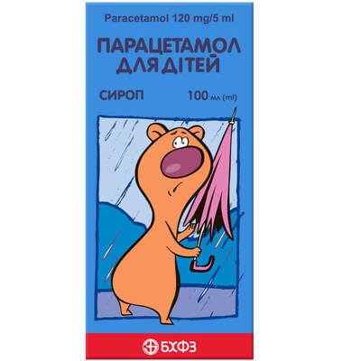 Парацетамол для детей сироп 120 мг / 5 мл по 100 мл (флакон)